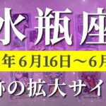 水瓶座 【 みずがめ座 ♒ 】週間リーディング( 2025年 6月16日の週) 覚醒の波に乗る🔑跡の拡大期へ🌊✨ 水瓶座 タロット占い
