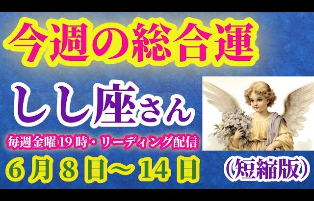 【獅子座】2025年6月8日（日曜）から6月14日（土曜）までのしし座の運勢。#獅子座 #しし座