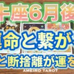 牡牛座♉️６月後半❣️運命と繋がる🕊️🌈清算と断捨離が運を呼ぶ💖【今回、いつになく早口になっています🙏😰】