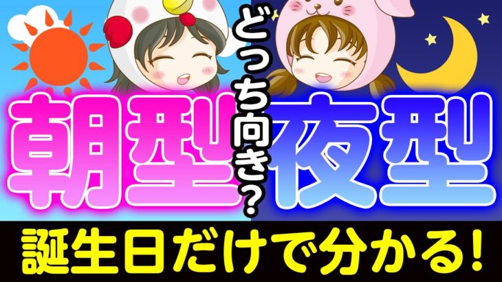 【朝活・夜活】自分は朝型タイプ？夜型タイプ？【算命学占い】