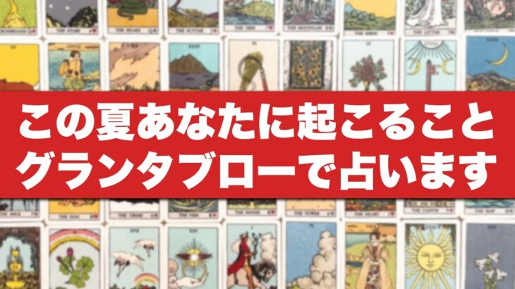 的中率の高いグランタブローで【この夏あなたに起こること】を全力で占います🪬✨【ルノルマンカード占い・タロット占い・オラクルカード占い】見た時がタイミング🧅🪺