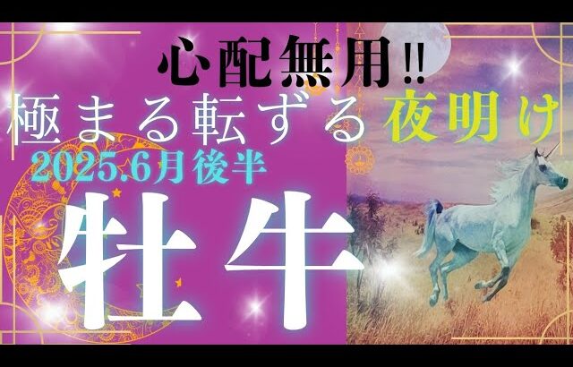 【６月後半☀】牡牛座さんの運勢🩵心配無用‼極まる転ずる✨夜明けがらっと変わる！?