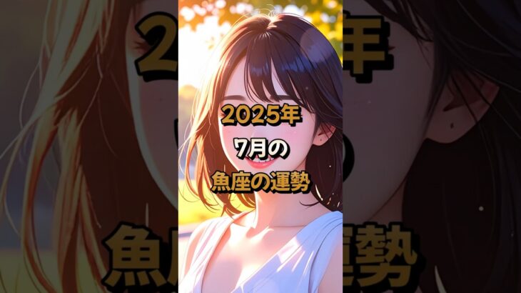 【魚座】2025年7月の魚座 (うお座)の運勢 – #星座占い #うお座 #魚座 #2025年7月 #占い