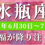 水瓶座 【 みずがめ座 ♒ 】週間リーディング( 2025年 6月30日の週)奇跡の追い風！運命加速の波✨ 水瓶座 タロット占い