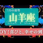 【山羊座】7月の運勢／幸せを感じる！そして何か重要なメッセージを運ぶ使者が来ます🌏✨🕊【タロット】【やぎ座】【占い】