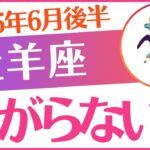 【牡羊座】2025年6月後半おひつじ座「⚠️⚠️⚠️怖がらないで⚠️⚠️⚠️」