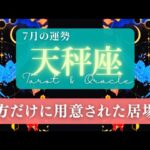 【天秤座】7月の運勢／大切な居場所が出来るよ！外の世界でも、心の中にも！🌏✨🕊【タロット】【てんびん座】【占い】