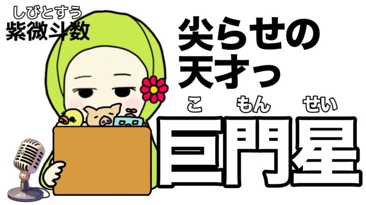 【紫微斗数　巨門星】尖らせの天才っ