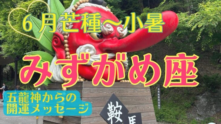 【最強浄化からすごい流れがきます‼️稀少な大転換期✨✨✨】みずがめ座さん♒️恵みの芒種から節目の夏至を経て小暑まで🍀五龍神からの開運メッセージ🍀