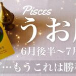 うお座♓️2025年6月後半〜7月前半🌝 応援半端ない（笑）前進！勝利を実感、達成の喜びを味わって欲しいみたい、劇的に幕が開ける
