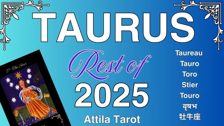 ♉️ Taurus Rest of 2025 Double wishfullfillment Money Career Love relationship Tarot Reading