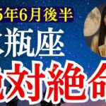 【水瓶座】2025年6月後半 みずがめ座の運勢　『絶対絶命！』【タロット×占星術】