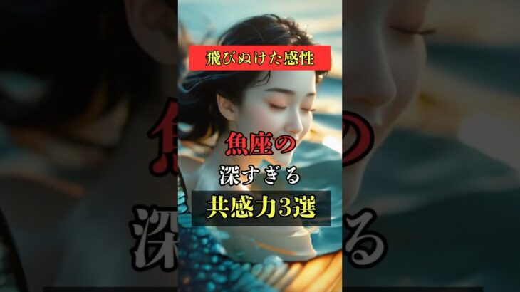 飛びぬけた感性！魚座の深すぎる共感力3選  #占い #占い師 #星座占い #魚座 #shorts