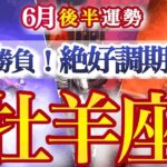 牡羊座 6月後半運勢【運気急上昇！相応しい活躍の場所が与えられる】夏至から変わる！　おひつじ座　2025年6月　運勢　タロットリーディング　Aries　June