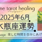 【６月水瓶座運勢】悲しみはもう終わり‼️明るい場所へ抜けるとチャンスがグッと入ってきます🍀