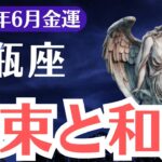 【水瓶座】2025年6月、みずがめ座、報われない努力が札束に変わるとき、受け取り拒否していた金運が流れ出す