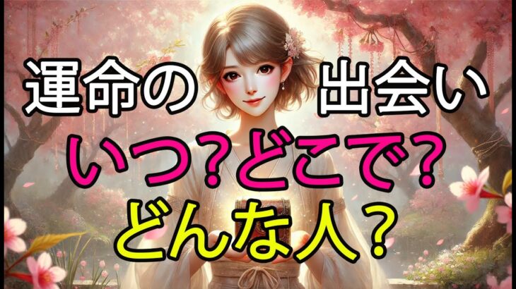 運命の出会い、いつ？どこで？どんな人？🔮3択！AI占い　タロット、当たる、運命、ツインレイ、未来