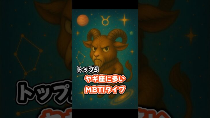 【衝撃】ヤギ座のMBTI #占い #星座占い #性格診断 #やぎ座 #mbti