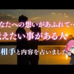 あなたに伝えたい想いがある人👤お名前と気持ち、あなたの好きなところ💕【男心タロット、細密リーディング、個人鑑定級に当たる占い】