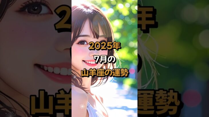 【山羊座】2025年7月の山羊座 (やぎ座)の運勢 – #星座占い #やぎ座 #山羊座 #2025年7月 #占い