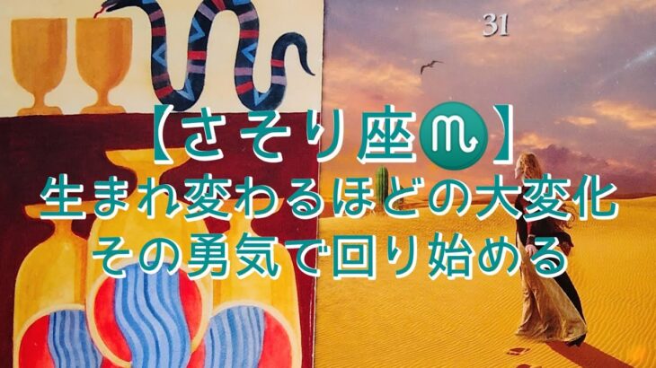 【さそり座♏】〜貴方にやって来る驚きの変化〜　生まれ変わるほどの大変化　その勇気で回り始める