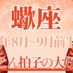 【さそり座】8月全体～9月前半まで運勢　きたー！ついに大きな山が動く⚡止まっていた時計の針が動くとき⌛✨とんとん拍子でうまくいく、スムーズな流れに乗る🌈【蠍座 ８月】【蠍座 ９月】タロットリーディング