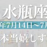 【みずがめ座】1週間の運勢(2025年7月14日〜7月20日)♒️心に届きまくり…沁み入る嬉しいニュース、豊かさのプレゼント、受け取る恵みは予想外