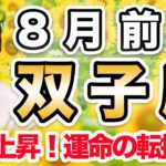 8月前半 ふたご座の運勢♊️ / 運命の転換点❗️ステージ変わる時😊 型通りにいかなくても大丈夫【トートタロット & 西洋占星術】