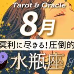 【水瓶座♒️8月運勢】今まで頑張ってきて良かった！と思える時です👏 人生の解像度が上がる⤴️タロット＆オラクルカード/ Aquarius⭐︎August /ライオンズゲート