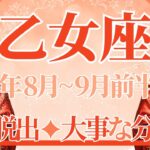 【おとめ座】8月全体～9月前半まで運勢　さぁ！準備はいいですか🚢？重要な使命に目覚め、いざ大冒険へ🌈✨停滞脱出、大きな分岐点を迎えます⚡先へ進んで✨【乙女座 ８月】【乙女座 ９月】タロットリーディング