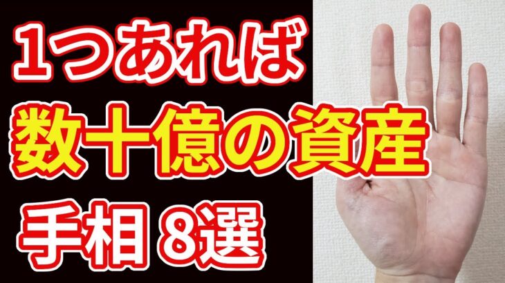 【手相占い】１つあれば数十億の資産を暗示する手相８選