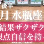 水瓶座♒️７月後半‼️結果がザクザク入って来そう✨個性や特性、着眼点に自信を持って🕊️🌈