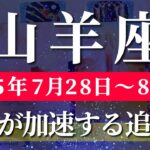 山羊座 【 やぎ座 ♑ 】週間リーディング( 2025年 7月28日の週)  人生一変！運命が動き出す週✨🔑 山羊座 2025年8月 タロット占い