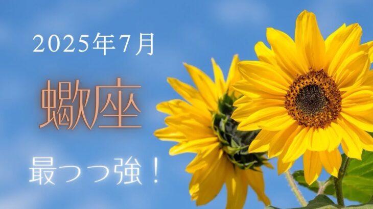 【蠍座さん♏︎】2025年7月の星座リーディング🌸✨