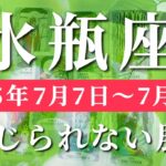 水瓶座 【 みずがめ座 ♒ 】週間リーディング( 2025年 7月7日の週) 祝福のメッセージ！好転加速中の追い風✨ 水瓶座 タロット占い