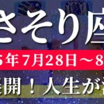 蠍座 【 さそり座 ♏ 】週間リーディング( 2025年 7月28日の週) 大逆転！関係性が動き出す時✨🔑 蠍座 2025年8月 タロット占い