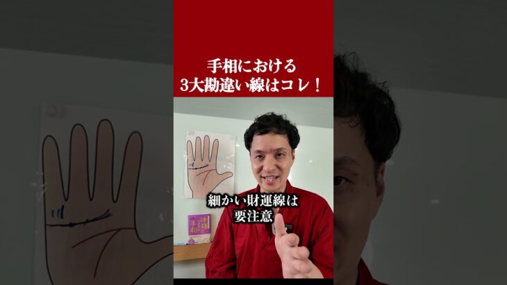 手相における3大勘違い線はコレ！