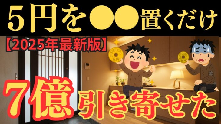 【衝撃】5円玉を玄関に置くだけ！貧乏から7億円を引き寄せた方法【2025年最新版】