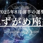 みずがめ座2025年8月前半の運勢占い🌕テーマは「パートナーシップを強化」！