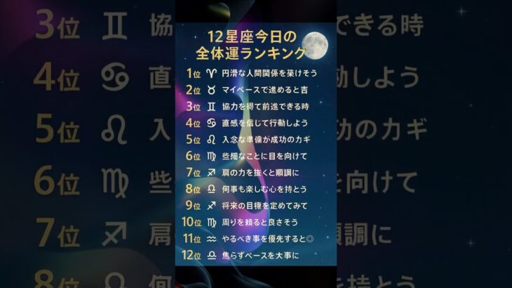 【Bellの毎日12 星座占い🔮】毎日8時に投稿してます今日も素敵な１日を💕#占い #今日から開運 #星座