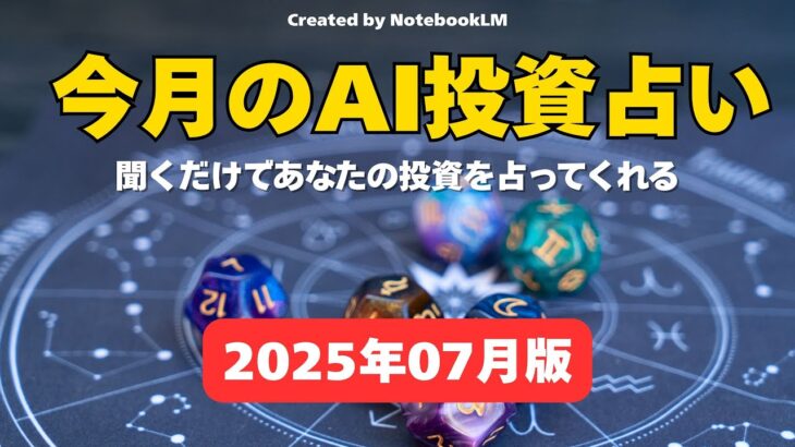 【解説ラジオ】12星座占い：2025年7月 日本株投資：星が導くあなたの財運ロードマップ【星座別解説】