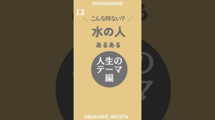 水タイプの人生は“流れ”でできている【四柱推命／陰陽五行】#水の人あるある #五行診断 #四柱推命 #占い