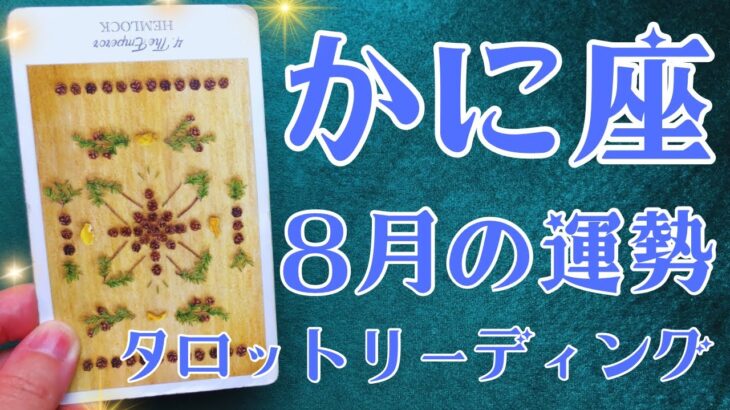 かに座さん♋️2025年8月の運勢タロットリーディング✨仕事運・金運・対人運も見ました✨
