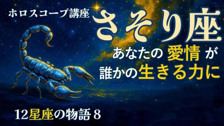 【ホロスコープ講座★12星座の物語 さそり座】蠍座の物語～あなたの愛情が誰かの生きる力に～ #ホロスコープ #蠍座 #星座