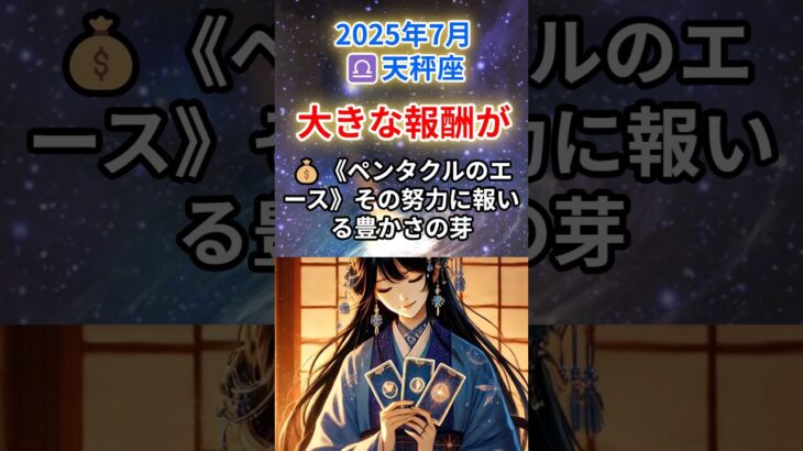 【てんびん座♎️7月💰️金運】耐えた分だけ、返ってくる！まさかの金運ギフト到来🎁#天秤座 #てんびん座 #天秤座の金運 2025年