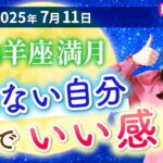 2025年7月11日【山羊座満月🌕】「できない自分」でいい感じ♪【占い】【開運】