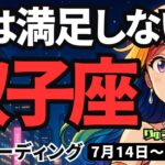 【双子座】♊️2025年7月14日の週♊️一人じゃ満足できない。退屈は終わりにして、未来の私になる時。ふたご座。タロットリーディング