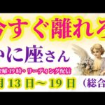 【蟹座の総合運】2025年7月13日から19日までのかに座の総合運。#蟹座 #かに座