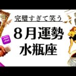 やばい、水瓶座の８月にドンピシャで完璧すぎる神運気の波がキタ～～疲れてる人ほど絶対観て‼️‼️2025年８月全体運勢♒️仕事恋愛不安解消評価や印象【個人鑑定級タロットヒーリング】