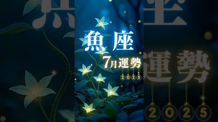 魚座♓️7月運勢🔮✨2025年『太陽星座』 #魚座7月